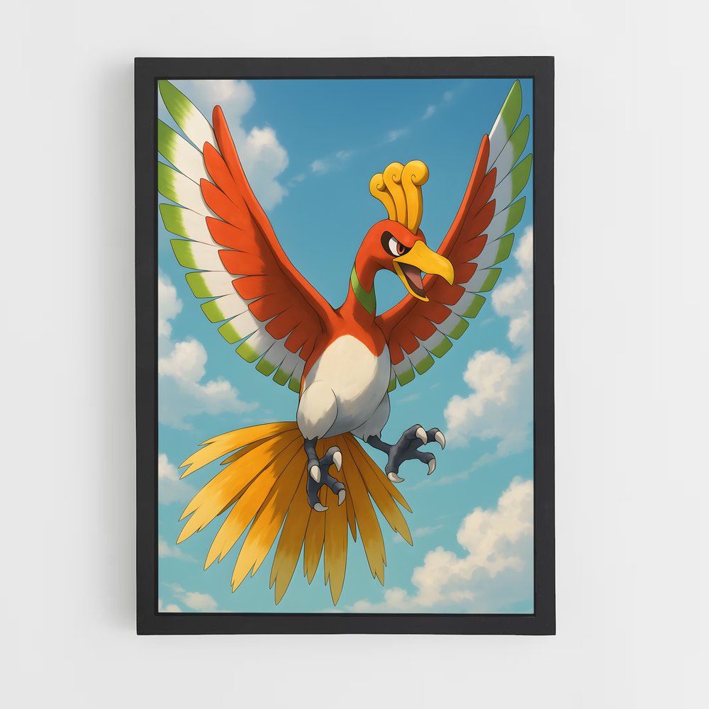 Poster L'Oiseau Émeraude – affiche Pokemon (vue 2)